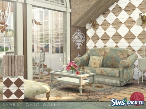 Настенное покрытие Shabby Chic от Pralinesims