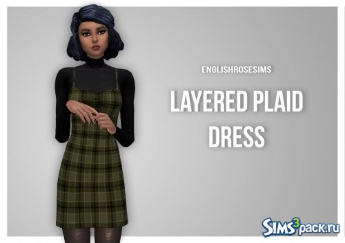 Платье Layered Plaid от englishrosesims