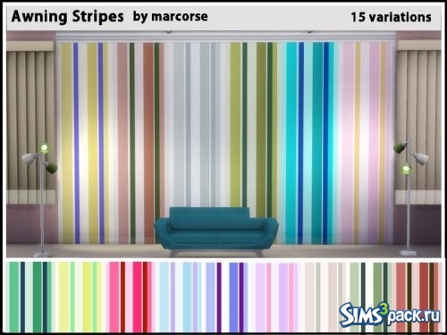 Настенное покрытие Awning Stripes от marcorse