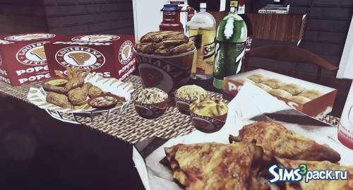 Декоративная еда Popeyes 