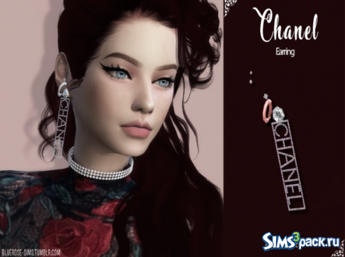 Дизайнерские серьги от BlueRose-sims