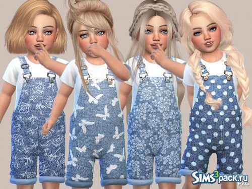 Комбинезон Denim Floral Overalls от Pinkzombiecupcakes