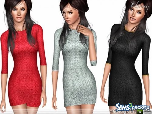 Платье Textured Knit от ekinege