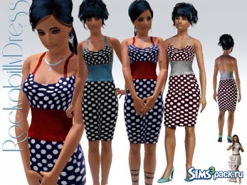 Платье Rockabilly № 1 от MagicMoonSims32