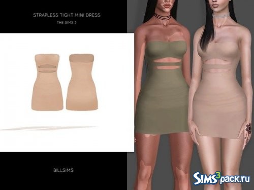 Платье Strapless Tight от Bill Sims