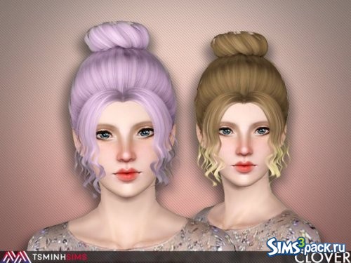 Прическа Clover от TsminhSims