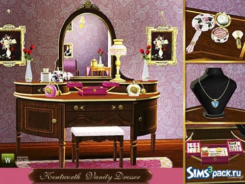 Сет Kentworth Vanity Dresser от cashcraft