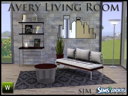 Гостиная Avery от sim_man123