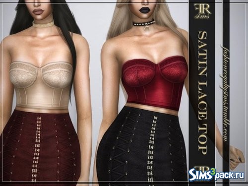 Топ Satin Lace от FashionRoyaltySims