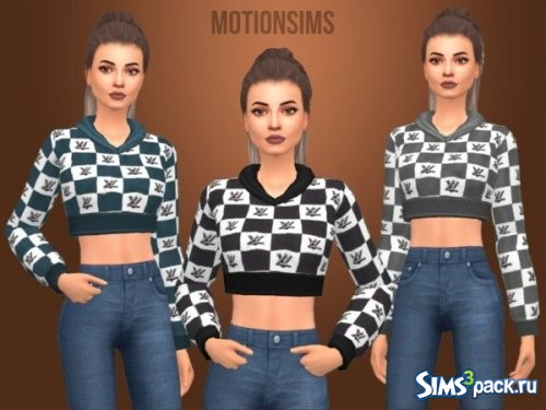 Худи Designer Twist Lock Cropped от motionsims