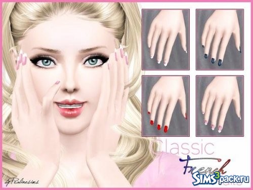 Ногти Classic French от Pralinesims