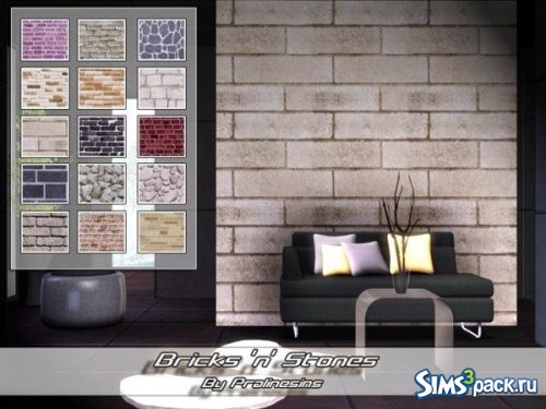 Текстуры Bricks n Stones от Pralinesims