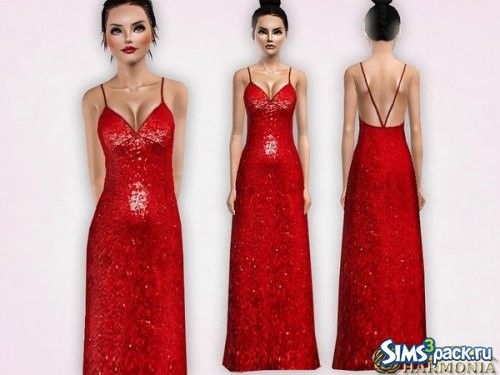 Вечернее платье Strappy Glitter Sequin от Harmonia