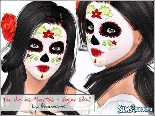 Макияж Dia de los Muertos от Pralinesims