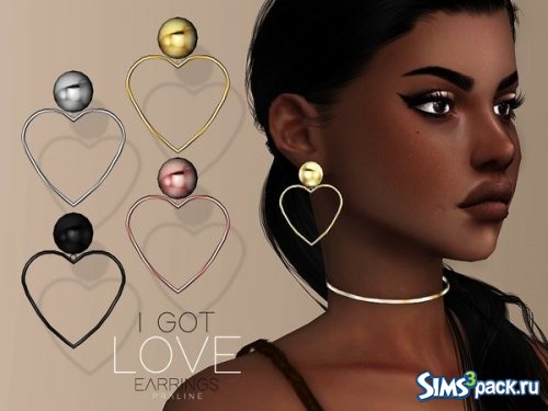 Серьги I GOT LOVE от Pralinesims