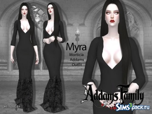 Платье Morticia Addams от Helsoseira