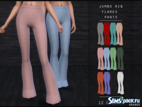 Брюки Jumbo Rib Flares от OranosTR