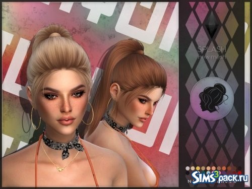 Прическа Splash от Nightcrawler Sims