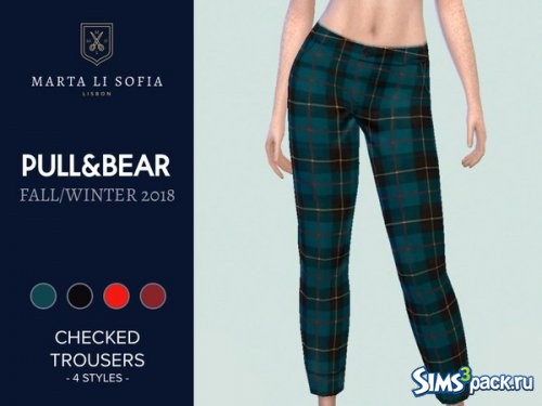 Брюки Pullandbear Checked от martalisofia