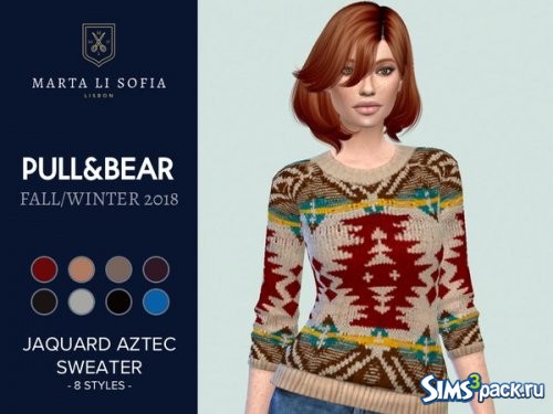 Свитер Pullandbear Jaquard knit aztec от martalisofia