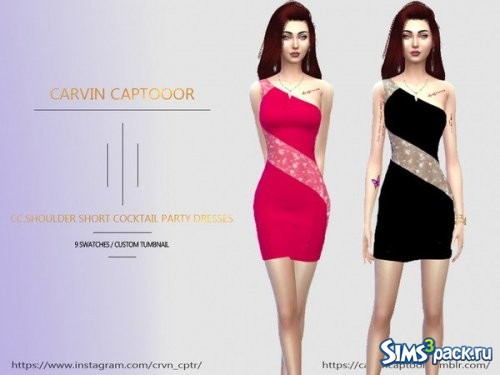 Платье Shoulder Short Cocktail Party от carvin captoor