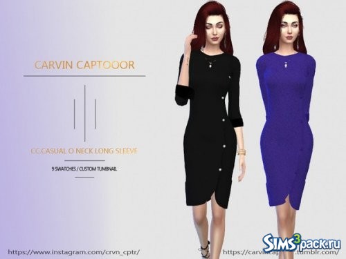 Платье CC.Casual O neck от carvin captoor