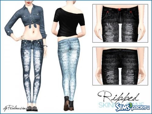 Джинсы Ripped Skinny от Pralinesims