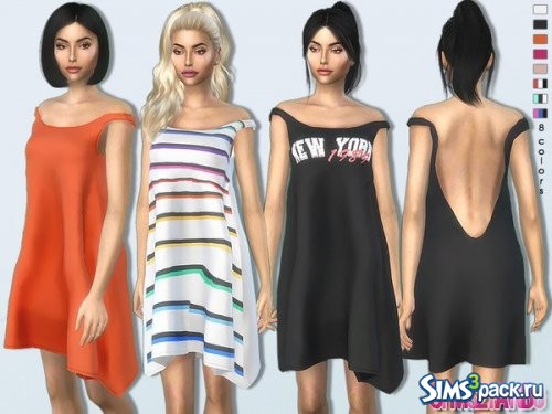 Платье Bare Shoulder от sims2fanbg