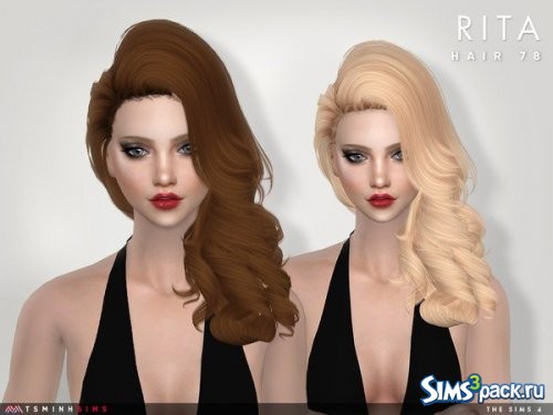 Прическа Rita от TsminhSims