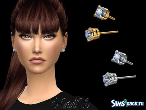 Серьги 4 prong basket stud от NataliS