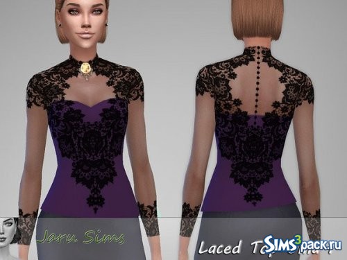 Кружевной топ Gina 1 от Jaru Sims