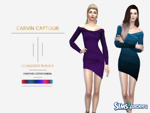 Платье Exquisite in black от carvin captoor