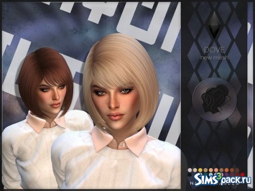 Прическа Dove от Nightcrawler Sims