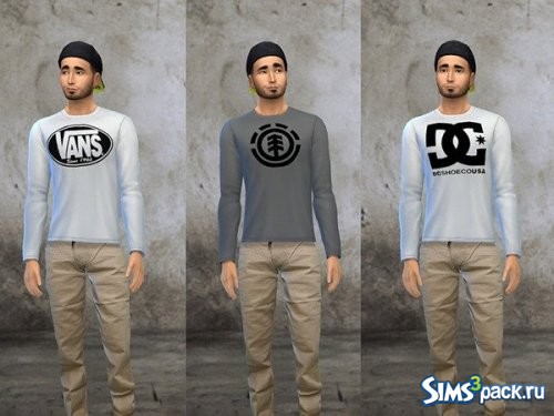 Свитшот Skatelogo crewneck от Rebel thread sims