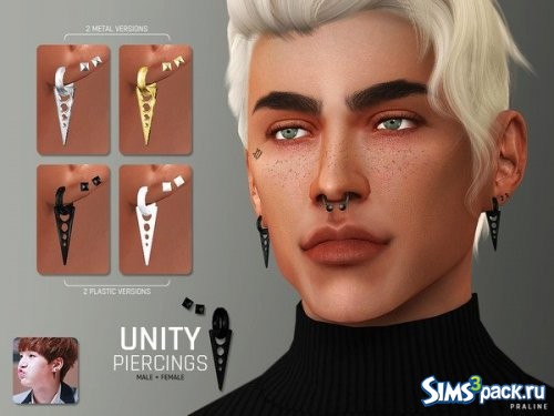 Пирсинг Unity от Pralinesims