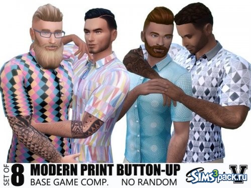 Рубашка Mod Short Sleeve Button Up от SimmieV