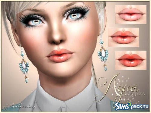 Блеск для губ Aqua от Pralinesims