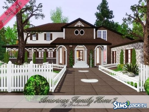 Дом American Family 7 от Pralinesims