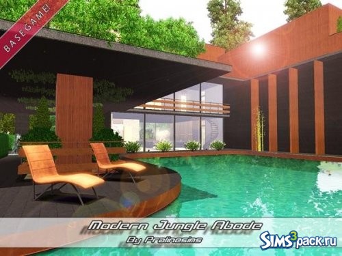 Дом Modern Jungle Abode от Pralinesims