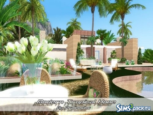 Дом Modern Tropical от Pralinesims