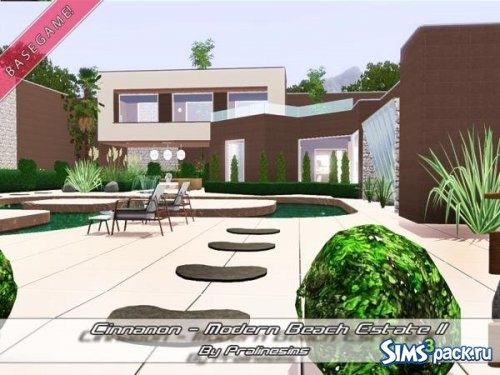 Дом Cinnamon Modern Beach Estate II от Pralinesims