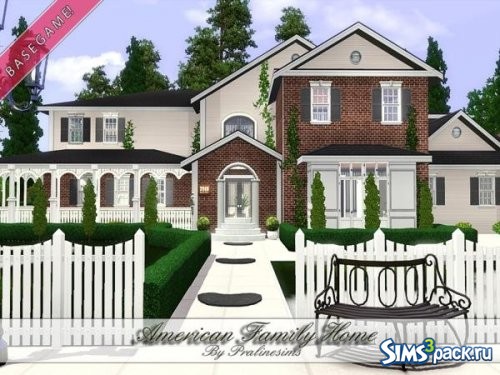 Дом American Family от Pralinesims