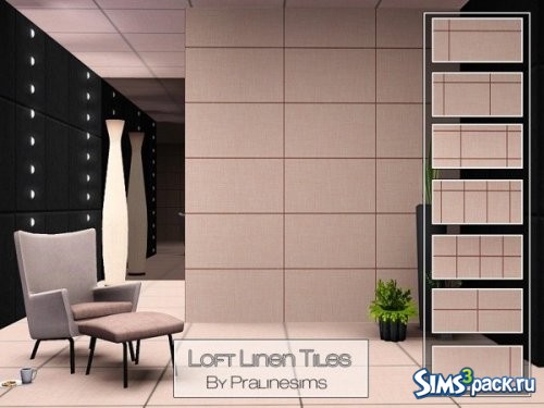 Текстуры Loft Linen Tiles от Pralinesims