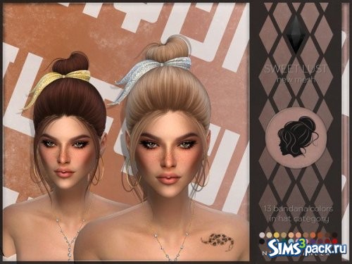 Прическа Sweet Lust от Nightcrawler Sims