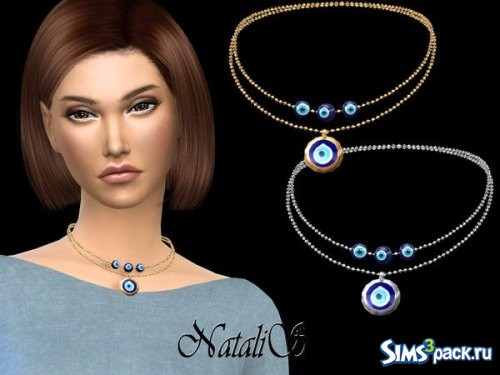 Короткое колье Evil eye от NataliS