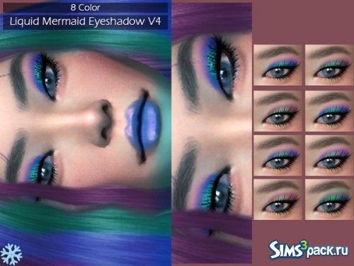 Тени для век Liquid Mermaid V4 от Lisaminicatsims