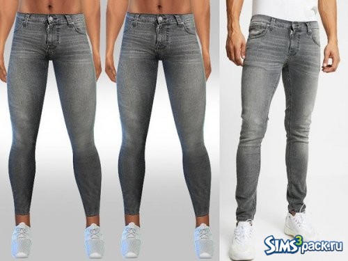 Джинсы Men Grey Skinny Fit от Saliwa