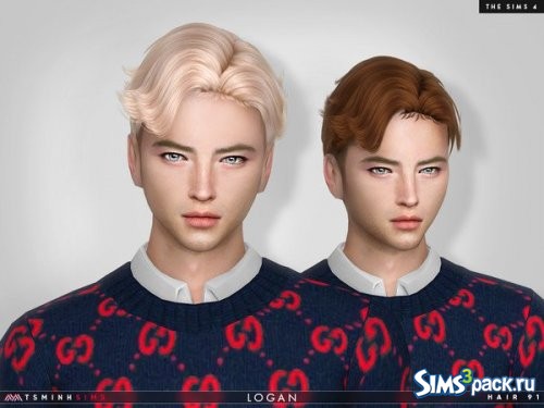 Прическа Logan от TsminhSims