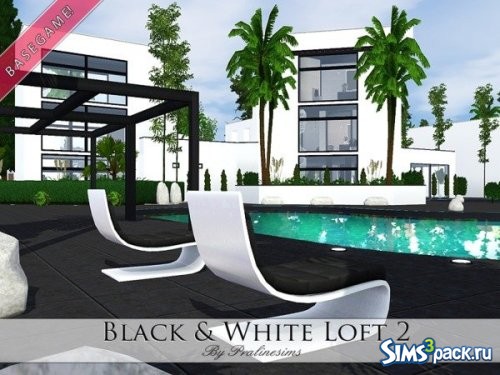 Дом Black and White Loft 2 от Pralinesims