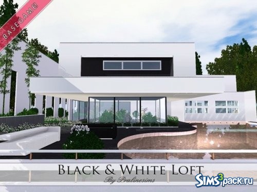 Дом Black and White Loft от Pralinesims